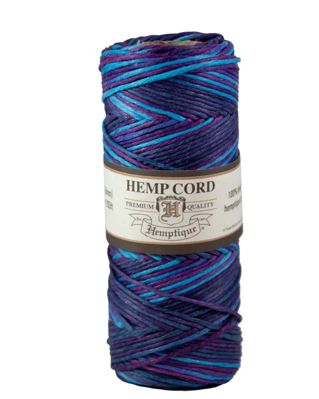 Hemptique 1.8mm Variegated #48 Hemp Cord Spools Jewelry Bracelet Making Crafting Scrapbooking Bookbinding Mixed Media Crocheting Macrame Gift Wrapping Outdoor Gardening